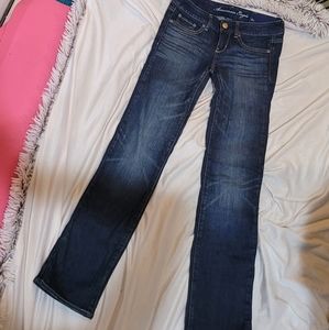 NWT STRAIGHT LEG AMERICAN EAGLE JEANS 0S PETITE